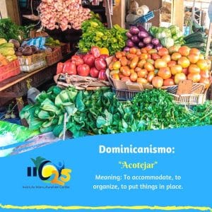 dominicanismo acotejar