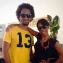 Berenice Franco and Luis Pichardo from IIC Spanish School in Santo Domingo show that 13 is a lucky number.