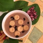 A bowl of habichuelas con dulce, the most famous Dominican Easter dish, freshly made by Berenice Franco of IIC Spanish Schoolin the Dominican Republic.