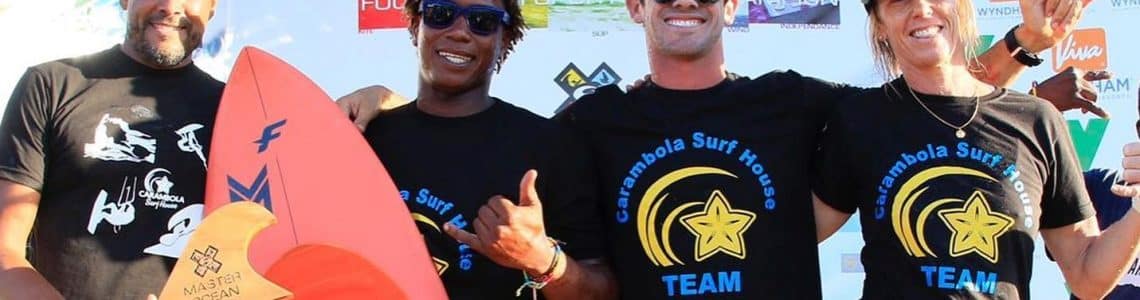 The four athletes from Team Carambola Surf House are the winners of the 2021 Master of the Ocean-contest that took place September 14 to 18, 2021, in the new "Capital of Wind and Surf": Cabarete, Dominican Republic.