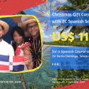 Buy a USD 100.- Christmas gift card for an IIC Spanish Course and get USD 10.- extra.