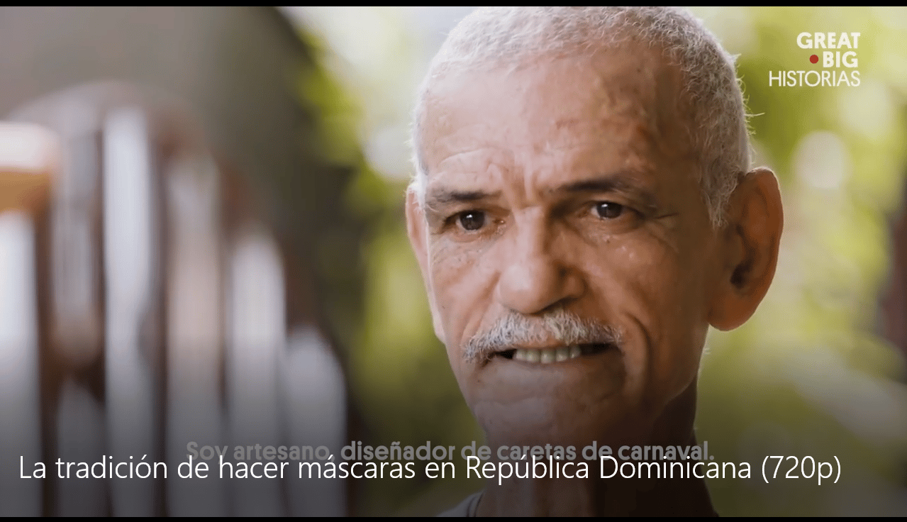 Artist Humberto Lopez designs and creates the devils and masks of the famous Dominican carnival.