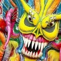 El Diablo Cojuelo, one of the main characters of the Dominican carnival Carnaval Dominicano in the Dominican Republic