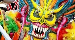El Diablo Cojuelo, one of the main characters of the Dominican carnival Carnaval Dominicano in the Dominican Republic